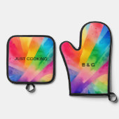 lgbtq Gay Pride Monat Ofenhandschuh & Topflappen-Set (Vorderseite)