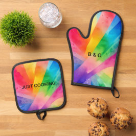 lgbtq Gay Pride Monat Ofenhandschuh & Topflappen-Set