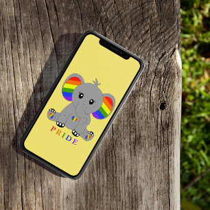 LGBTQ-Gay Pride - niedlicher Elefant mit Regenboge Case-Mate iPhone Hülle