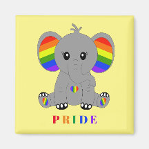 LGBTQ-Gay Pride - niedlicher Elefant mit Regenboge