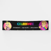 LGBTQ+ Gay Pride Parade und Event Banner (Horizontal)
