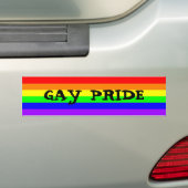 LGBTQ Gay Pride Rainbow Flag Autoaufkleber (Auf Auto)
