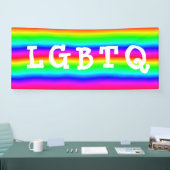 LGBTQ Gay Pride Rainbow Parade Banner (Messe)