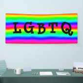 LGBTQ Gay Pride Rainbow Parade Banner (Messe)
