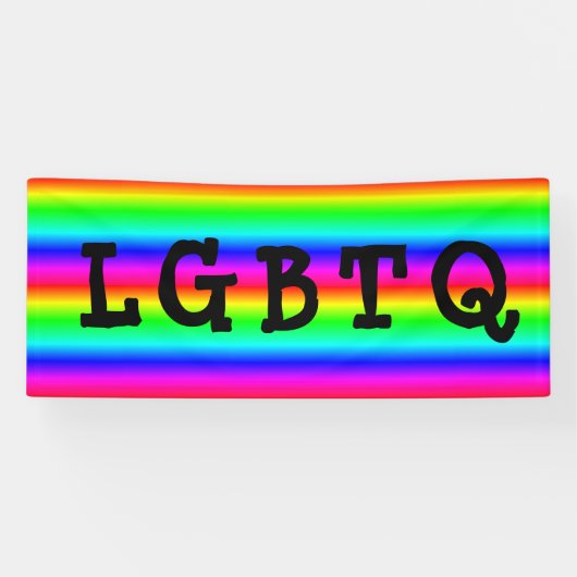 LGBTQ Gay Pride Rainbow Parade Banner (Horizontal)