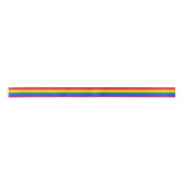 LGBTQ Gay Pride-Regenbogen-Flagge Satinband (Vorderseite)