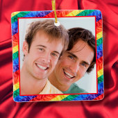 LGBTQ+ Gay Pride-Regenbogenflagge - Benutzerdefini Keramikornament