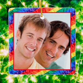 LGBTQ+ Gay Pride-Regenbogenflagge - Benutzerdefini Keramikornament