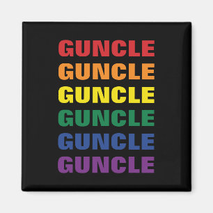LGBTQ Gay Pride Spaß und lustige Gay Onkel Guncle Magnet