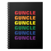 LGBTQ Gay Pride Spaß und lustige Gay Onkel Guncle Notizblock (Vorderseite)