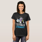 LGBTQ Gay Pride  Totally Straight Unicorn  4 T-Shirt (Vorne ganz)