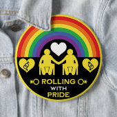LGBTQ Gay Rollstuhl Behinderung Prix Button (Beispiel)
