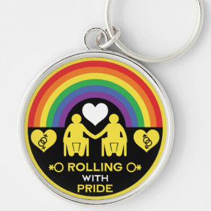 LGBTQ Gay Rollstuhl Behinderung Prix Schlüsselanhänger