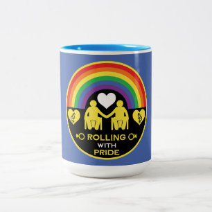 LGBTQ Gay Rollstuhl Behinderung Prix Zweifarbige Tasse