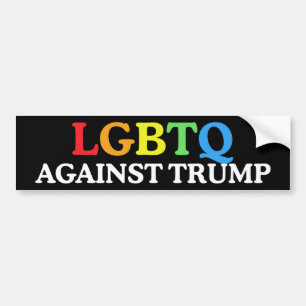 LGBTQ gegen Trump Biden 2024 gegen Trump Autoaufkleber