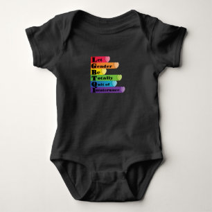 LGBTQ - Gelassen Geschlecht darf nicht länger tole Baby Strampler