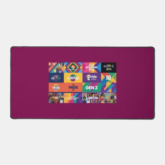 LGBTQ+ & Gen Z Computer Mouse Pad von ShelloCB Schreibtischunterlage (Vorderseite)