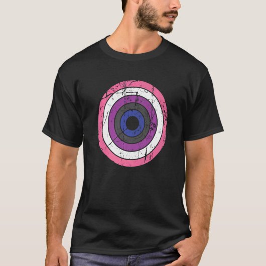 Lgbtq Gender Fluid Pride Flag Circle Lgbtqia+ Gen T-Shirt (Vorderseite)