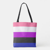 LGBTQ Genderfluid-Druckflagge Tasche (Rückseite)