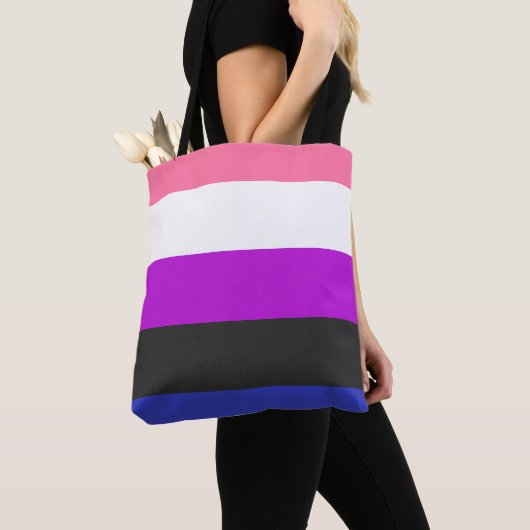 LGBTQ Genderfluid-Druckflagge Tasche (Von Nahem)