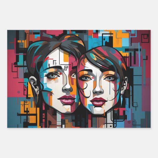 LGBTQ-Geschenkpapier Geschenkpapier Set (Vorderseite)