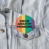 LGBTQ Geschlechterfluktuation fragte meine Ausspra Button (Beispiel)