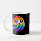 Lgbtq Ghost Rainbow Gay Pride Funny Kaffeetasse (Links)