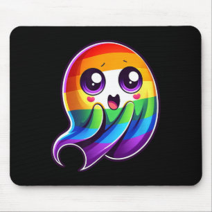 Lgbtq Ghost Rainbow Gay Pride Funny Mousepad