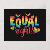 LGBTQ - Gleichberechtigung - Farben für Regenbogen Postkarte (Vorderseite)