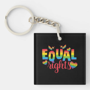 LGBTQ - Gleichberechtigung - Farben für Regenbogen Schlüsselanhänger