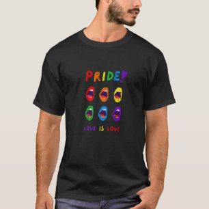 LGBTQ Gleichberechtigung Pride Love Is Love Regenb T-Shirt