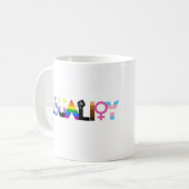 LGBTQ+-Gleichheit Kaffeetasse (Vorderseite Links)