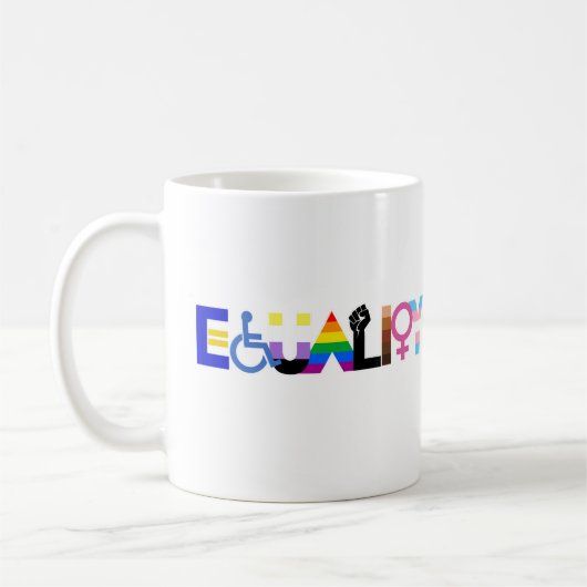 LGBTQ+-Gleichheit Kaffeetasse (Links)