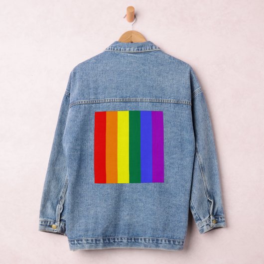 LGBTQ+-GLEICHWERTIGKEIT RAINBOW-FLAG JEANSJACKE (Hangar)