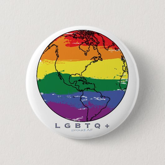 LGBTQ+ Global Proof AF Button (Vorderseite)