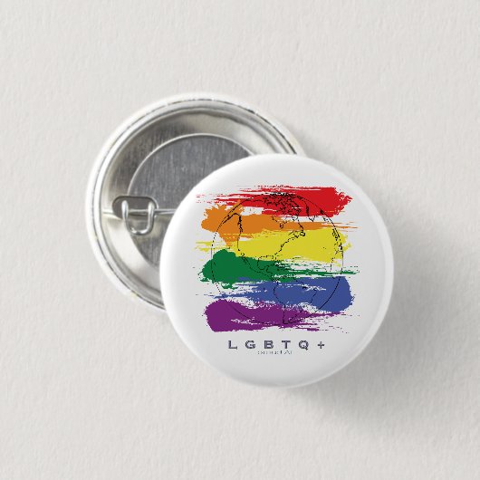 LGBTQ+ Global Proof AF Button (Vorne & Hinten)