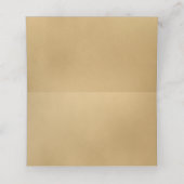 LGBTQ Gold Moderne Hochzeitsstimmung Platzkarte (Innenseite Aufgefaltet)