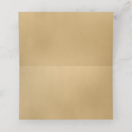 LGBTQ Gold Moderne Hochzeitsstimmung Platzkarte (Innenseite Aufgefaltet)
