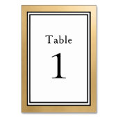 LGBTQ Gold Moderne Hochzeitsstimmung Tischnummer (Rückseite)