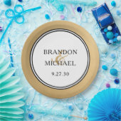 LGBTQ Gold Moderne Hochzeitszettel Pappteller (Party)