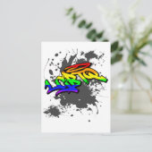 LGBTQ Graffiti | LGBTQ+ Pride Postkarte (Stehend Vorderseite)