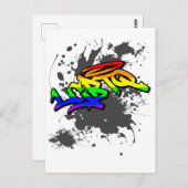 LGBTQ Graffiti | LGBTQ+ Pride Postkarte (Vorne/Hinten)