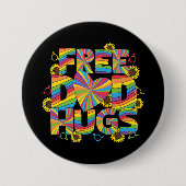 LGBTQ - Gratis Vater - Rainbow Color Button (Vorderseite)