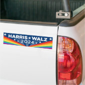 LGBTQ Harris Walz 2024 Autoaufkleber (Auf Lkw)