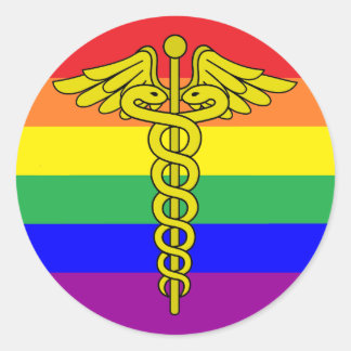 LGBTQ Healthcare Caduceus Sticker