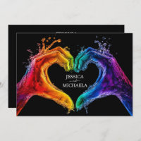 🌈 ❤️ LGBTQ Herz der Hochzeit