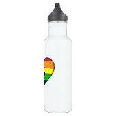 LGBTQ+ Herz Edelstahl-Wasserflasche Edelstahlflasche (Rechts)