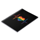 LGBTQ Herzschlag Herzschmerzen Gay Lesbian Trans B Notizblock (Linke Seite)