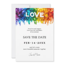 🌈 🐦 LGBTQ Hochzeit mit Liebe gemalt