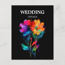 🌈 LGBTQ Hochzeits DETAILS Petals & Pride Begleitkarte